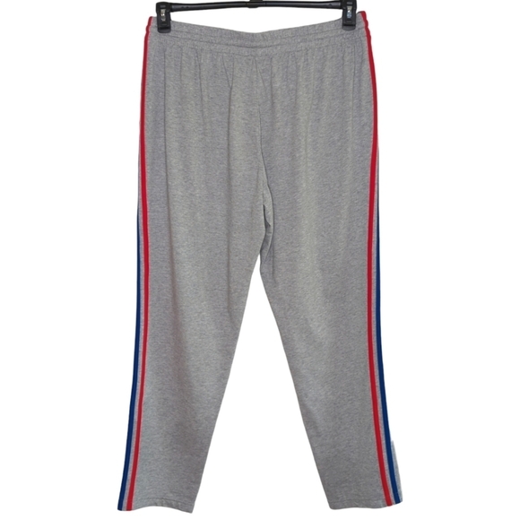 Adidas Men's Gray Track Pants with Red White & Blue Side Stripes Size 2XL - Picture 2 of 10